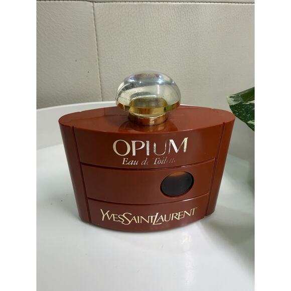 VINTAGE 1980 YSL Opium Eau de Toilette 60ml 2oz SPLASH - Batch 00451 - RARE
